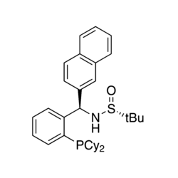[S(R)]-N-[(R)-[2-(Dicyclohexylphosphino)phenyl]-2-naphthalenylmethyl]-2-dimethyl-2-propanesulfinamide, 95%