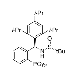 [S(R)]-N-[(R)-[2,4,6-(Triisopropylphenyl))methyl]-4-methoxyphenyl][2-(dicyclohexylphosphino)phenyl]methyl]-2-methyl-2-propanesulfinamide, 95%