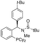 [S(R)]-N-[(R)-[2-(Dicyclohexylphosphanyl)phenyl](4-(tert-butyl)phenyl)methyl]-N,2-dimethyl-2-propanesulfinamide, 95%
