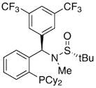 [S(R)]-N-[(R)-3,5-Bis(trifluoromethyl)phenyl][2-(dicyclohexylphosphanyl)phenyl]-N,2-dimethyl-2-propanesulfinamide, 95%