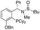 [S(R)]-N-[(S)-[(3-(Benzyloxy)-2-(dicyclohexylphosphino)phenyl)phenylmethyl]-N,2-dimethyl-2-propanesulfinamide, 95%