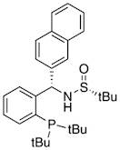 [S(R)]-N-[(S)-[2-(Di-tert-butylphosphino)phenyl[(2-naphthalenyl)methyl]-2-methyl-2-propanesulfinamide, 95%