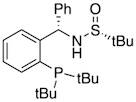 [S(R)]-N-[(1S)-1-[2-(Di-tert-butylphosphanyl)phenyl]phenylmethyl]-2-methyl-2-propanesulfinamide, 95%