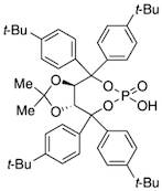 (3aR,8aR)-Tetrahydro-6-hydroxy-2,2-dimethyl-4,4,8,8-tetrakis(4-(tert-butyl)phenyl)-6-oxide-[1,3]dioxolo[4,5-e][1,3,2]dioxaphosphepine, 98%, (99% ee)
