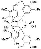 (3aR,8aR)-Tetrahydro-6-hydroxy-2,2-dimethyl-4,4,8,8-tetrakis(3,5-diisopropyl-4-methoxyphenyl)-6-oxide-[1,3]dioxolo[4,5-e][1,3,2]dioxaphosphepine, 98%