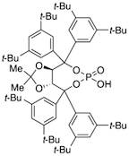 (3aR,8aR)-Tetrahydro-6-hydroxy-2,2-dimethyl-4,4,8,8-tetrakis(3,5-di-tert-butylphenyl)-6-oxide-[1,3]dioxolo[4,5-e][1,3,2]dioxaphosphepine, 98%, (99% ee)