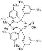 (3aS,8aS)-Tetrahydro-6-hydroxy-2,2-dimethyl-4,4,8,8-tetrakis(3,5-di-tert-butylphenyl)-6-oxide-[1,3]dioxolo[4,5-e][1,3,2]dioxaphosphepine, 98%, (99% ee)