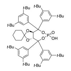 (3a'R,8a'R)-4',4',8',8'-Tetrakis(3,5-di-tert-butylphenyl)-6'-hydroxy-tetrahydrospiro[cyclohexane-1,2'-6'-ox[1,3]dioxolo[4,5-e][1,3,2]dioxaphosphepine, 98%, (99% ee)