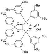 (3aR,8aR)-4,4,8,8-Tetrakis(3,5-di-tert-butylphenyl)-6-hydroxy-2,2-bis(4-(trifluoromethyl)phenyl)tetrahydro-6-oxide-[1,3]dioxolo[4,5-e][1,3,2]dioxaphosphepine, 98%