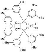 (3aS,8aS)-4,4,8,8-Tetrakis(3,5-di-tert-butylphenyl)-6-hydroxy-2,2-di-p-tolyltetrahydro-6-oxide-[1,3]dioxolo[4,5-e][1,3,2]dioxaphosphepine, 98%, (99% ee)