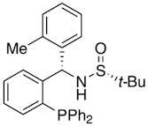 [S(R)]-N-[(S)-(2-Methylphenyl)[2-(diphenylphosphino)phenyl]methyl]-2-methyl-2-propanesulfinamide, 95%