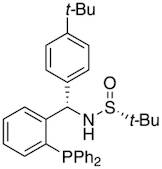 [S(R)]-N-[(S)-(4-(tert-Butyl)phenyl)[2-(diphenylphosphino)phenyl]methyl]-2-methyl-2-propanesulfinamide, 95%