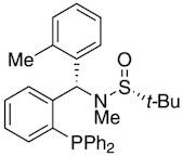 [S(R)]-N-[(S)-(2-Methylphenyl)[2- (diphenylphosphino)phenyl]methyl]-N,2-dimethyl-2-propanesulfinamide, 95%