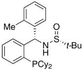 [S(R)]-N-[(S)-(2-Methylphenyl)[2-(dicyclohexylphosphino)phenyl]methyl]-2-methyl-2-propanesulfinamide, 95%