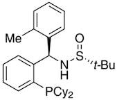 [S(R)]-N-[(R)-(2-Methylphenyl)[2-(dicyclohexylphosphino)phenyl]methyl]-2-methyl-2-propanesulfinamide, 95%