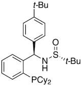 [S(R)]-N-[(R)-(4-(tert-Butyl)phenyl)[2-(dicyclohexylphosphino)phenyl]methyl]-2-methyl-2-propanesulfinamide, 95%