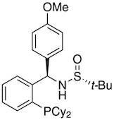 [S(R)]-N-[(R)-(4-Methoxyphenyl)[2-(dicyclohexylphosphino)phenyl]methyl]-2-methyl-2-propanesulfinamide, 95%