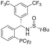 [S(R)]-N-[(S)-3,5-(Bis(trifluoromethyl)phenyl][2-(dicyclohexylphosphino)phenyl]methyl]-2-methyl-2-propanesulfinamide, 95%