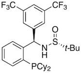 [S(R)]-N-[(R)-3,5-(Bis(trifluoromethyl)phenyl][2-(dicyclohexylphosphino)phenyl]methyl]-2-methyl-2-propanesulfinamide, 95%