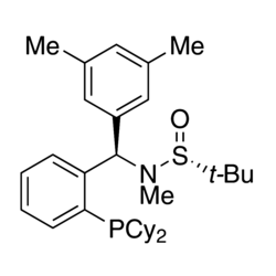 [S(R)]-N-[(R)-(3,5-Dimethylphenyl)[2-(dicyclohexylphosphino)phenyl]methyl]-N,2-dimethyl-2-propanesulfinamide, 95%
