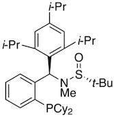[S(R)]-N-((R)-(2-(Dicyclohexylphosphino)phenyl)(2,4,6-triisopropylphenyl)methyl)-N,2-dimethyl-2-propanesulfinamide, 95%