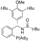 [S(R)]-N-[(S)-[3,5-Bis(1,1-dimethylethyl)-4-methoxyphenyl][2-(diadamantanphosphanyl)phenyl]methyl]-2-methyl-2-propanesulfinamide, 95%