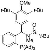 [S(R)]-N-[(R)-[3,5-Bis(1,1-dimethylethyl)-4-methoxyphenyl][2-(diadamantanphosphanyl)phenyl]methyl]-N,2-dimethyl-2-propanesulfinamide, 95%
