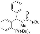 [S(R)]-N-[(1S)-1-[2-(Di-tert-butylphosphanyl)phenyl]phenylmethyl]-N,2-dimethyl-2-propanesulfinamide, 95%