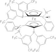 (S,S)-(-)-2,2'-Bis[(R)-(N,N-dimethylamino)(phenyl)methyl]-1,1'-bis[di(3,5-trifluoromethylphenyl)phosphino]ferrocene, min. 97%