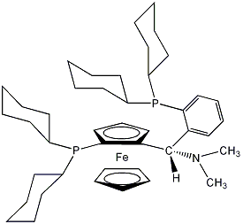 (S)-(-)-[(S)-2-Dicyclohexylphosphinoferrocenyl](N,N-dimethylamino)(2-dicyclohexylphosphinophenyl)methane, min. 97%