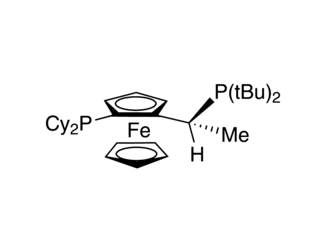 (R)-(-)-1-[(S)-2-(Dicyclohexylphosphino)ferrocenyl]ethyldi-t-butylphosphine, min. 97%