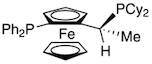 (R)-(-)-1-[(S)-2-(Diphenylphosphino)ferrocenyl]ethyldicyclohexylphosphine ethanol adduct, min. 97% (R)-(S)-JOSIPHOS