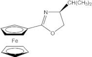 (S)-(-)-[4,5-Dihydro-4-(1-methylethyl)-2-oxazolyl]ferrocene, min. 98%
