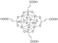 Zirconium trans-1, 2-ethylenedicarboxylic acid MOF (UiO-66-FA, FA:Zr=0.9-1)