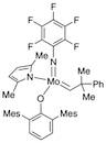 (2,5-Dimethyl-1H-pyrrol-1-yl)(2,2'',4,4'',6,6''-hexamethyl[1,1':3',1''-terphenyl]-2'-olato)(2-methyl-2-phenylpropylidene)[2,3,4,5,6-pentafluorobenzenaminato(2-)-κN] ,(T-4) molybdenum(VI)