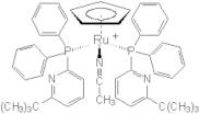 Acetonitrilebis[2-diphenylphosphino-6-t-butylpyridine]cyclopentadienylruthenium(II) hexafluorophosphate, min. 98%