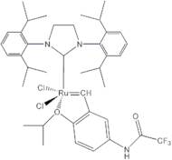 [1,3-Bis(2,6-di-i-propylphenyl)-4,5-dihydroimidazol-2-ylidene]-[2-i-propoxy-5-(trifluoroacetamido)phenyl]methyleneruthenium(II) dichloride M71-S1Pr