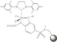 1,3-Bis(2,4,6-trimethylphenyl)-4,5-dihydroimidazol-2-ylidene[2-(i-propoxy)-5-(N,N-dimethyl aminosulfonyl)phenyl]methyleneruthenium(II) dichloride (resin supported) Zhan Catalyst II