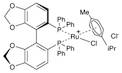 Chloro[(R)-(+)-5,5'-bis(diphenylphosphino)-4,4'-bi-1,3-benzodioxole](p-cymene)ruthenium(II) chloride [RuCl(p-cymene)((R)-segphos®)]Cl