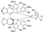 Chloro{(S)-(+)-5,5'-bis[di(3,5-di-t-butyl-4-methoxyphenyl)phosphino]-4,4'-bi-1,3-benzodioxole}(p-cymene)ruthenium(II) chloride [RuCl(p-cymene)((S)-dtbm-segphos®)]Cl