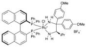 Chloro[(R)-(-)-2,2'-bis(diphenylphosphino)-1,1'-binaphthyl][(R)-1,1-bis(4-methoxyphenyl)-3-methylbutane-1,2-diamine]ruthenium(II) tetrafluoroborate, min. 97%