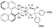 Dichloro[(S)-(-)-2,2'-bis(diphenylphosphino)-1,1'-binaphthyl][(2S)-(+)-1,1-bis(4-methoxyphenyl)-3-methyl-1,2-butanediamine]ruthenium(II) dichloromethane adduct, min. 97%