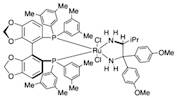 Dichloro{(S)-(-)-5,5'-bis[di(3,5-xylyl)phosphino]-4,4'-bi-1,3-benzodioxole}[(2S)-(+)-1,1-bis(4-methoxyphenyl)-3-methyl-1,2-butanediamine]ruthenium(II) RuCl2[(S)-dm-segphos®][(S)-daipen]