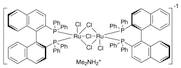 Dimethylammonium dichlorotri(µ-chloro)bis[(S)-(-)-2,2'-bis(diphenylphosphino)-1,1'-binaphthyl]diruthenate(II) [NH2Me2][{RuCl((S)-binap)}2(µ-Cl)3]