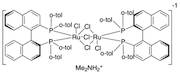 Dimethylammonium dichlorotri(µ-chloro)bis[(S)-(-)-2,2'-bis(di-p-tolylphosphino)-1,1'-binaphthyl]diruthenate(II) [NH2Me2][{RuCl((S)-tolbinap)}2(µ-Cl)3]