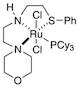 Dichloro[N-[2-(phenylthio-κS)ethyl]-[4-morpholineethanamine-κNN1,κN1](tricyclohexylphosphine)ruthenium(II)