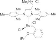 [1,3-Bis(2,4,6-trimethylphenyl)-4-[(trimethylammonio)methyl]imidazolidin-2-ylidene]-(2-i-propoxybenzylidene)dichlororuthenium(II) chloride StickyCat Cl