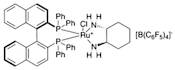 Chloro[(R)-2,2'-bis(diphenylphosphino)-1,1'-binaphthyl][(1R,2R)-cyclohexane-1,2-diamine]ruthenium(II) tetrakis(pentafluorophenyl)borate, min. 97%