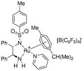{[(1S,2S)-2-Amino-1,2-diphenylethyl](4-toluenesulfonyl)amido}(p-cymene)(pyridine)ruthenium(II) tetrakis(pentafluorophenyl)borate, min. 97%