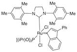 Tri(i-propoxy)phosphine(3-phenyl-1H-inden-1-ylidene)[1,3-bis(2,4,6-trimethylphenyl)-4,5-dihydroimidazol-2-ylidene]ruthenium (II) dichloride, min. 95% cis-Caz-1